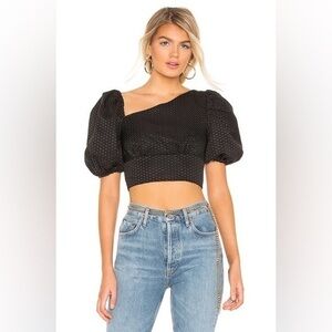 H:ours Francesca Top in Black & White